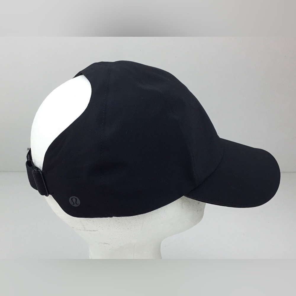 Lululemon Fast & Free Ponytail Running Hat Black One Size Workout Outdoor Active